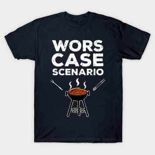 Wors Case Scenario Braai Pun South Africa Funny T-Shirt